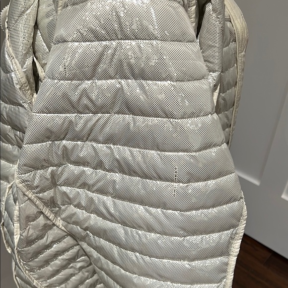 Floral Print Women's Jacket - Cream and Black - Picture 6 of 10